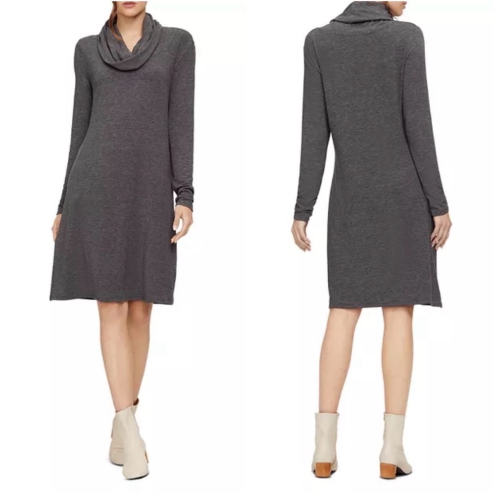 Michael Stars Anthropologie Cowl Neck Stretch Sweater Dress Size Medium